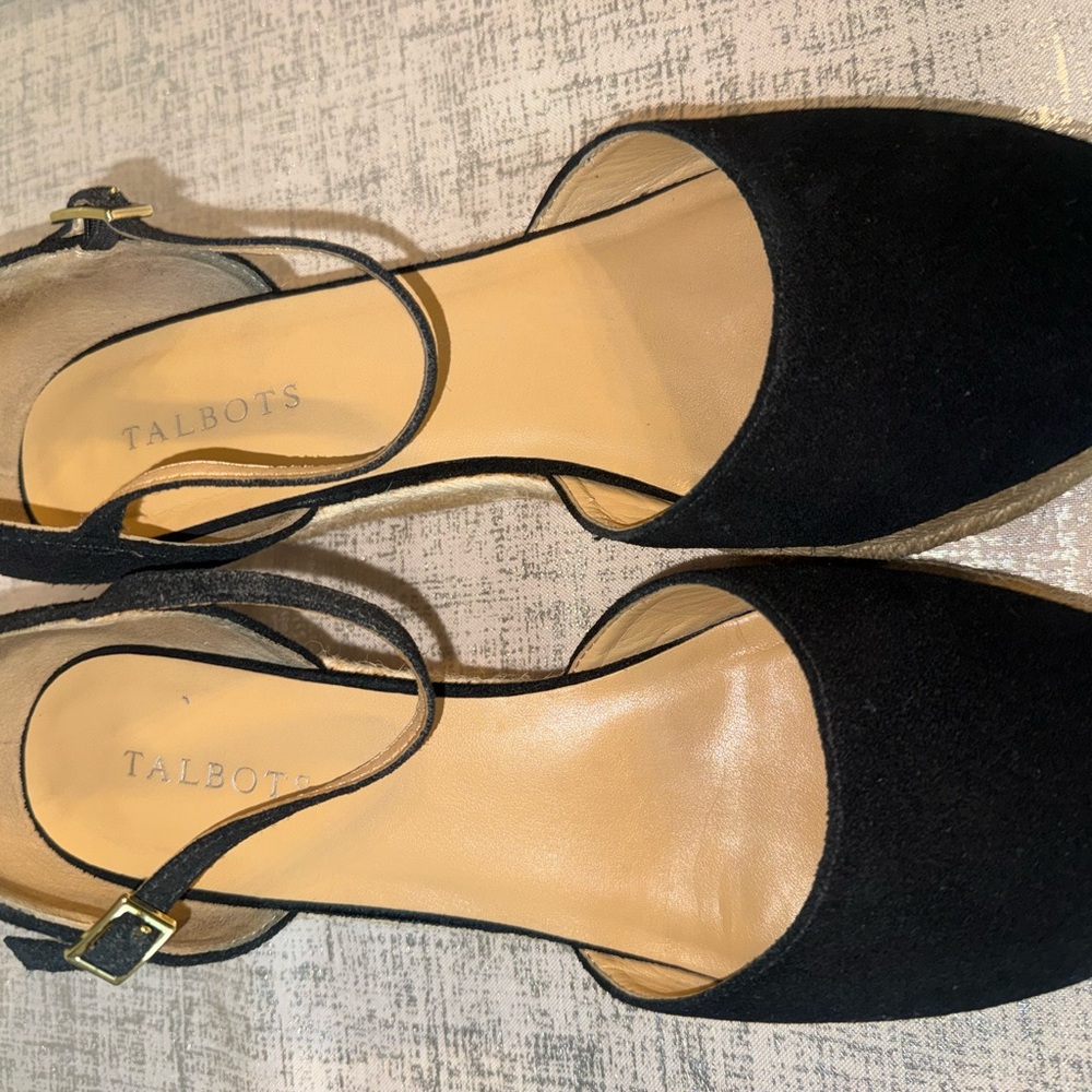Talbots Black Espadrille Women's Shoes - Picture 11 of 16